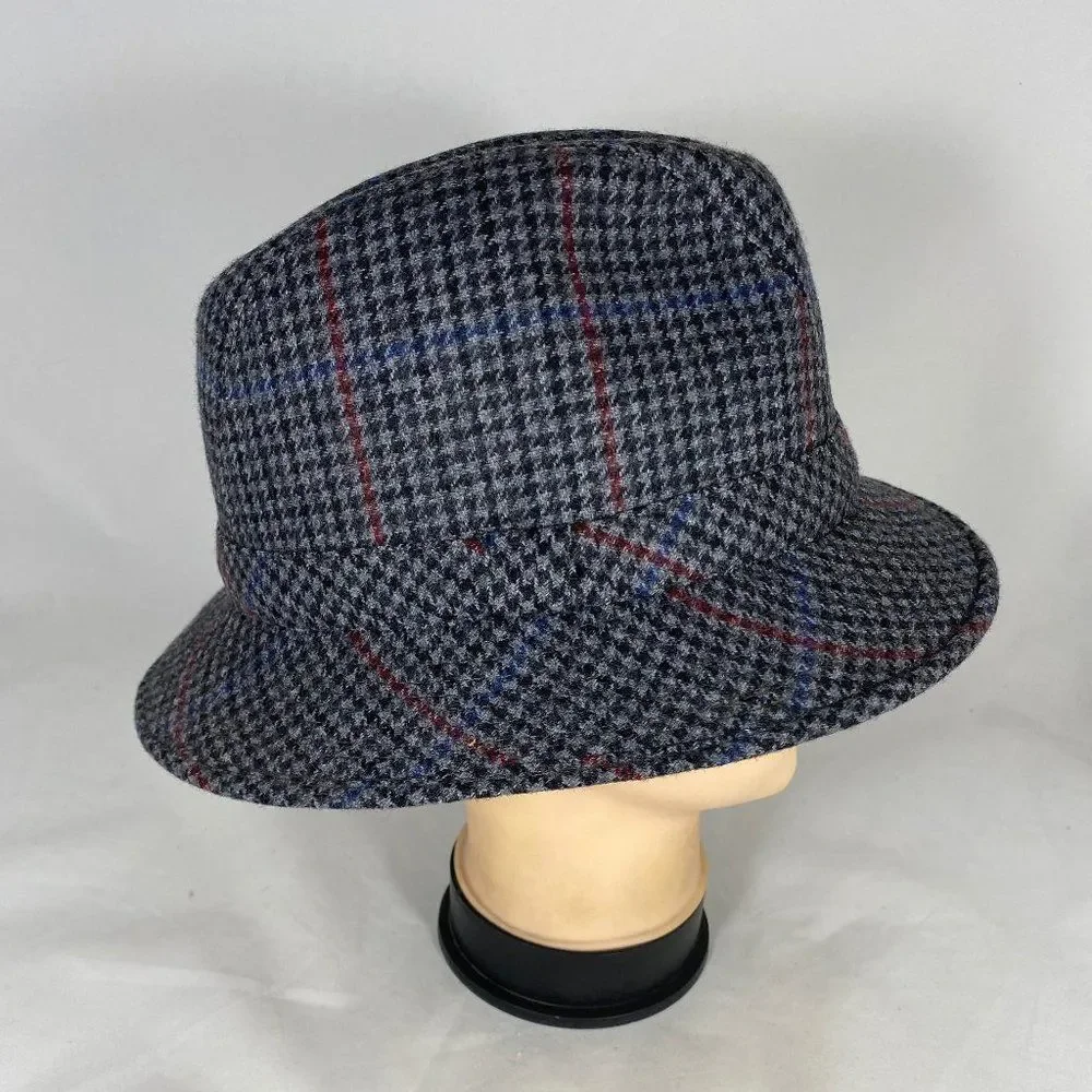 Scala Shape-able Brim Small Checker Pattern Hat